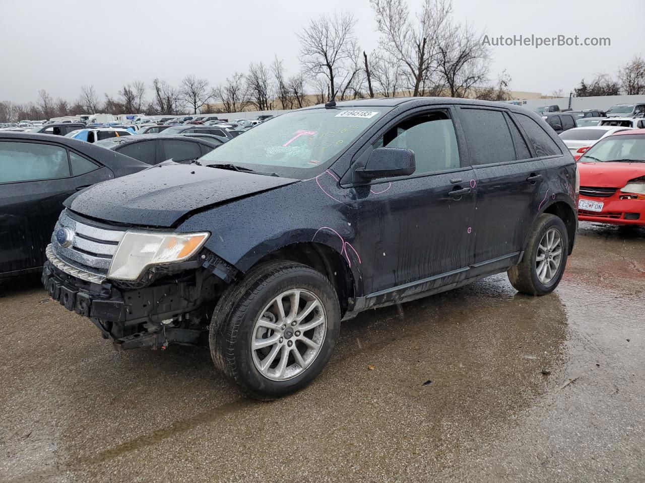 2010 Ford Edge Sel Синий vin: 2FMDK3JC5ABA19063