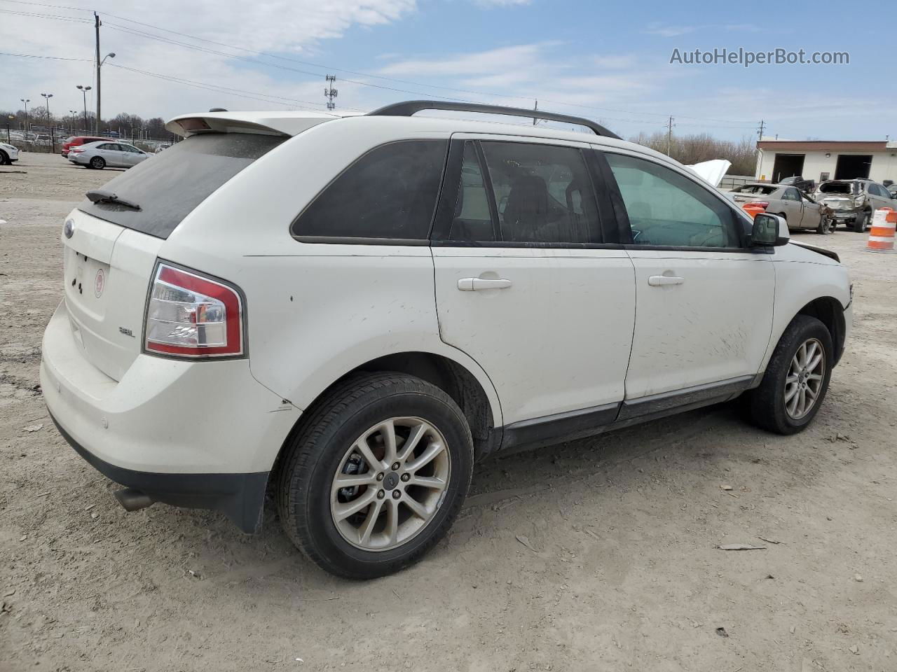 2010 Ford Edge Sel White vin: 2FMDK3JC5ABA89341