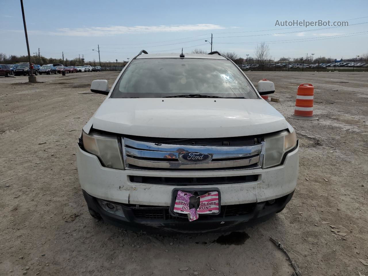 2010 Ford Edge Sel White vin: 2FMDK3JC5ABA89341