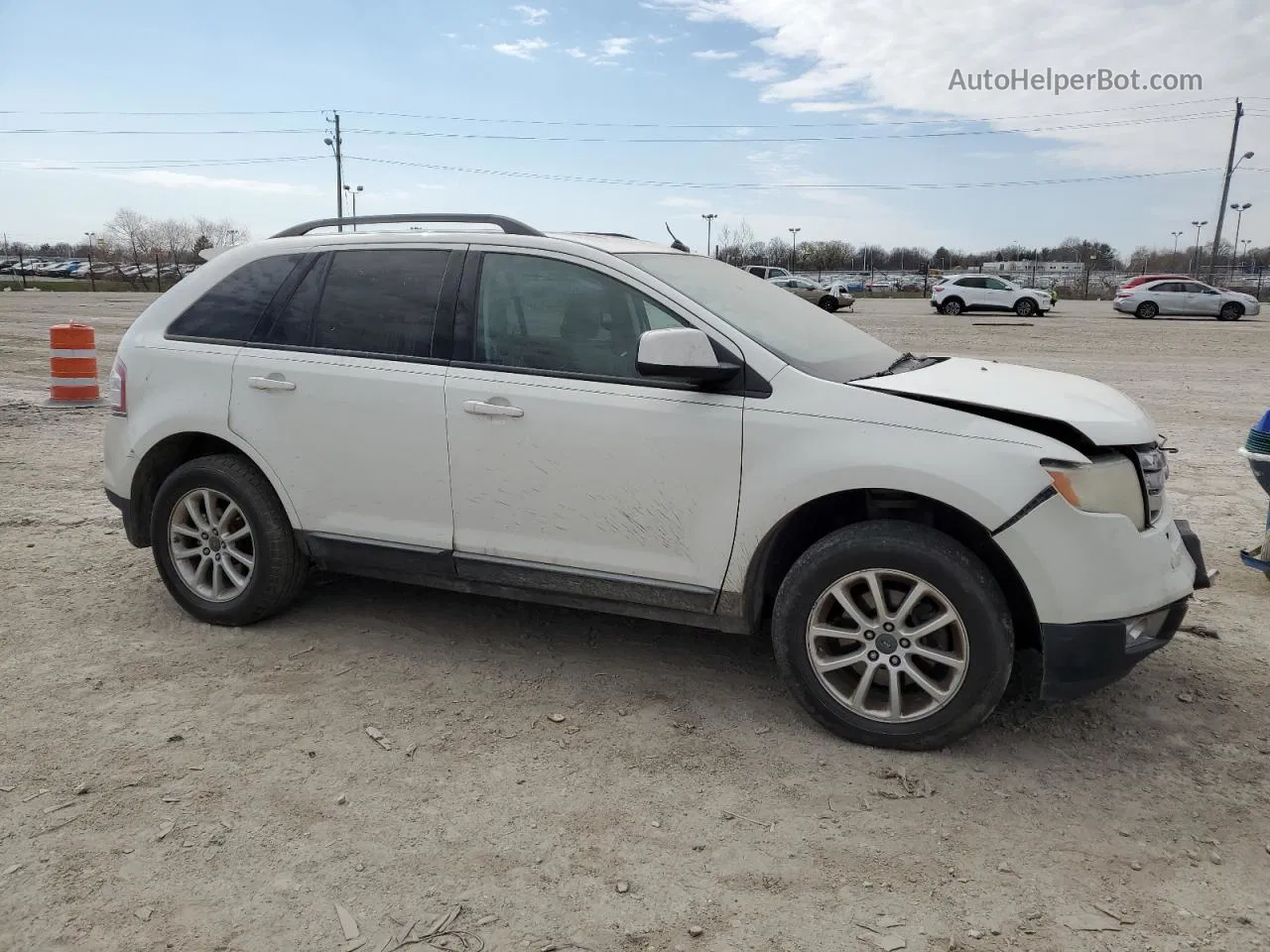 2010 Ford Edge Sel White vin: 2FMDK3JC5ABA89341