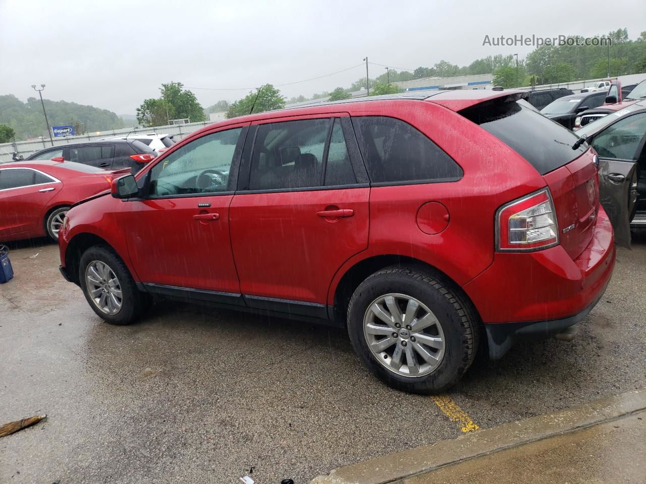 2010 Ford Edge Sel Red vin: 2FMDK3JC5ABB16084