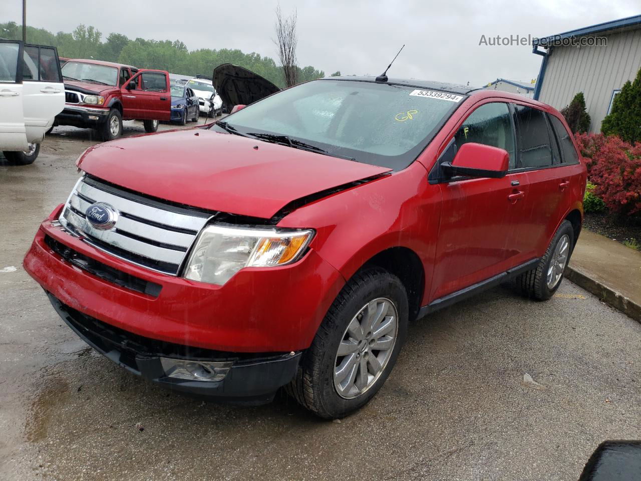 2010 Ford Edge Sel Red vin: 2FMDK3JC5ABB16084