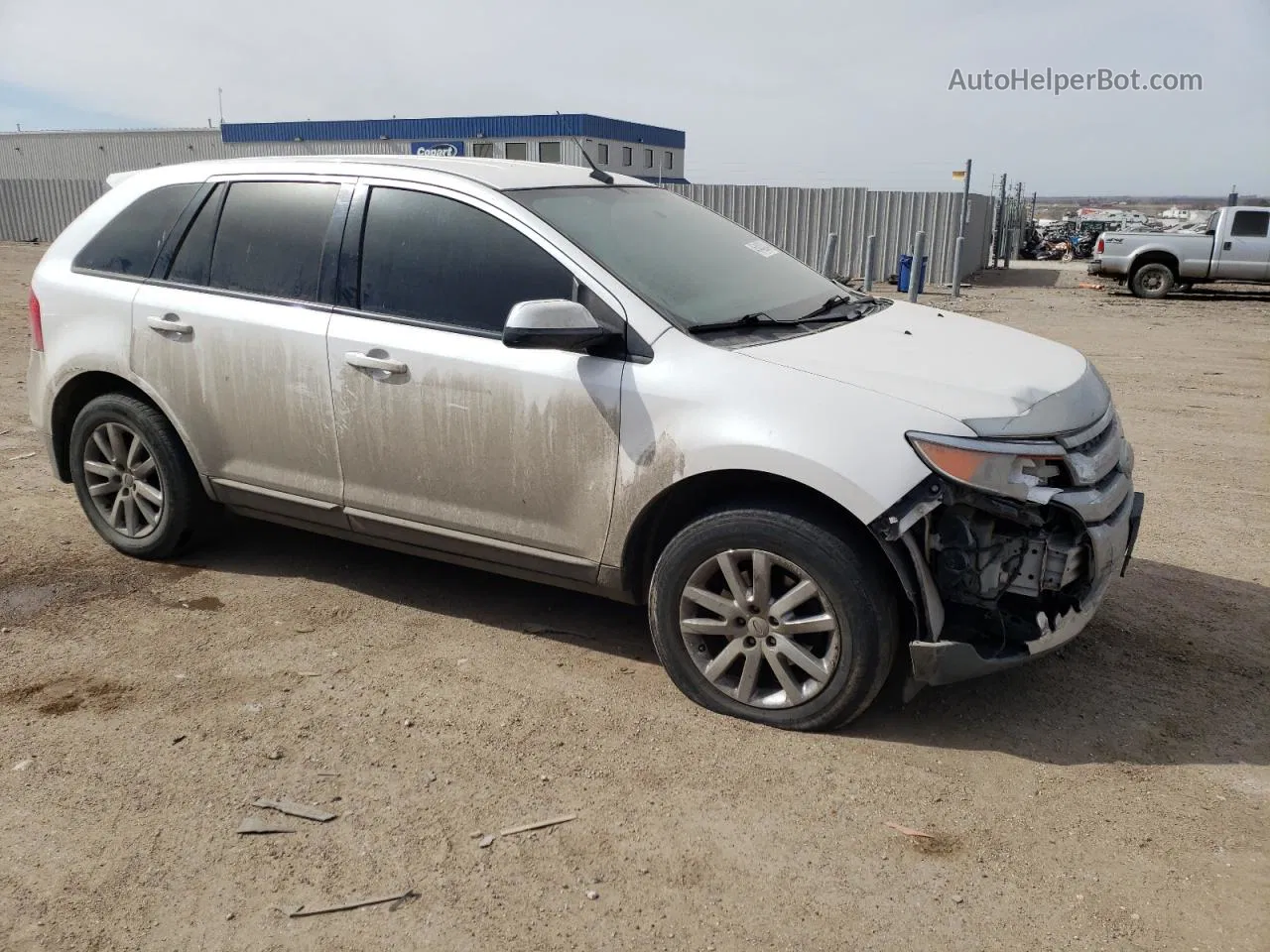 2014 Ford Edge Sel White vin: 2FMDK3JC5EBA50318