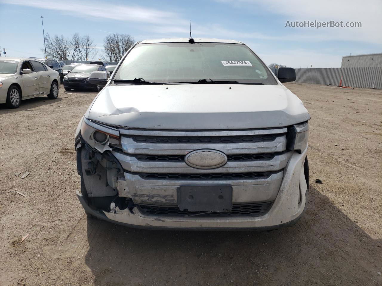 2014 Ford Edge Sel White vin: 2FMDK3JC5EBA50318