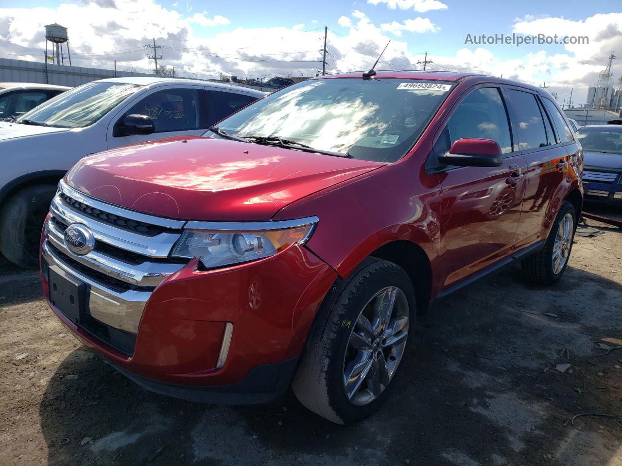 2014 Ford Edge Sel Красный vin: 2FMDK3JC5EBA74425