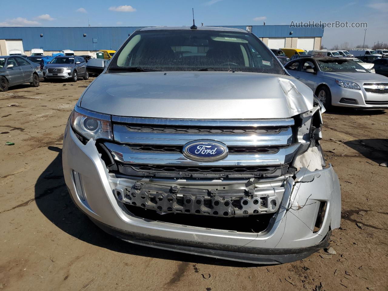 2014 Ford Edge Sel Silver vin: 2FMDK3JC5EBA89846