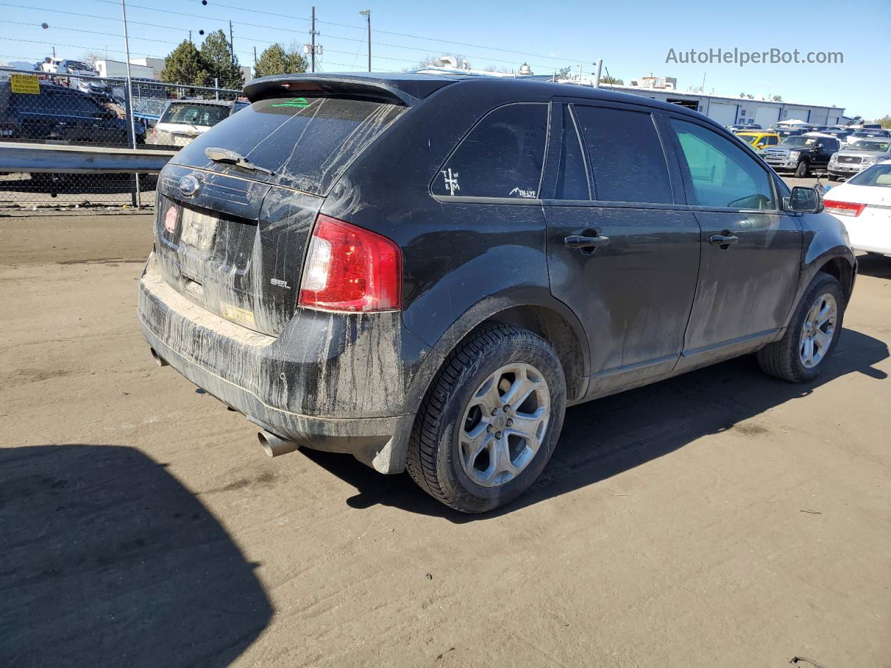 2014 Ford Edge Sel Black vin: 2FMDK3JC5EBB01333