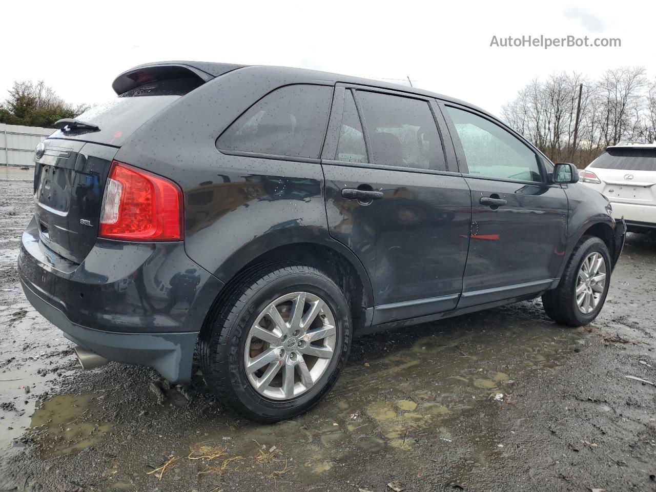 2014 Ford Edge Sel Черный vin: 2FMDK3JC5EBB34249