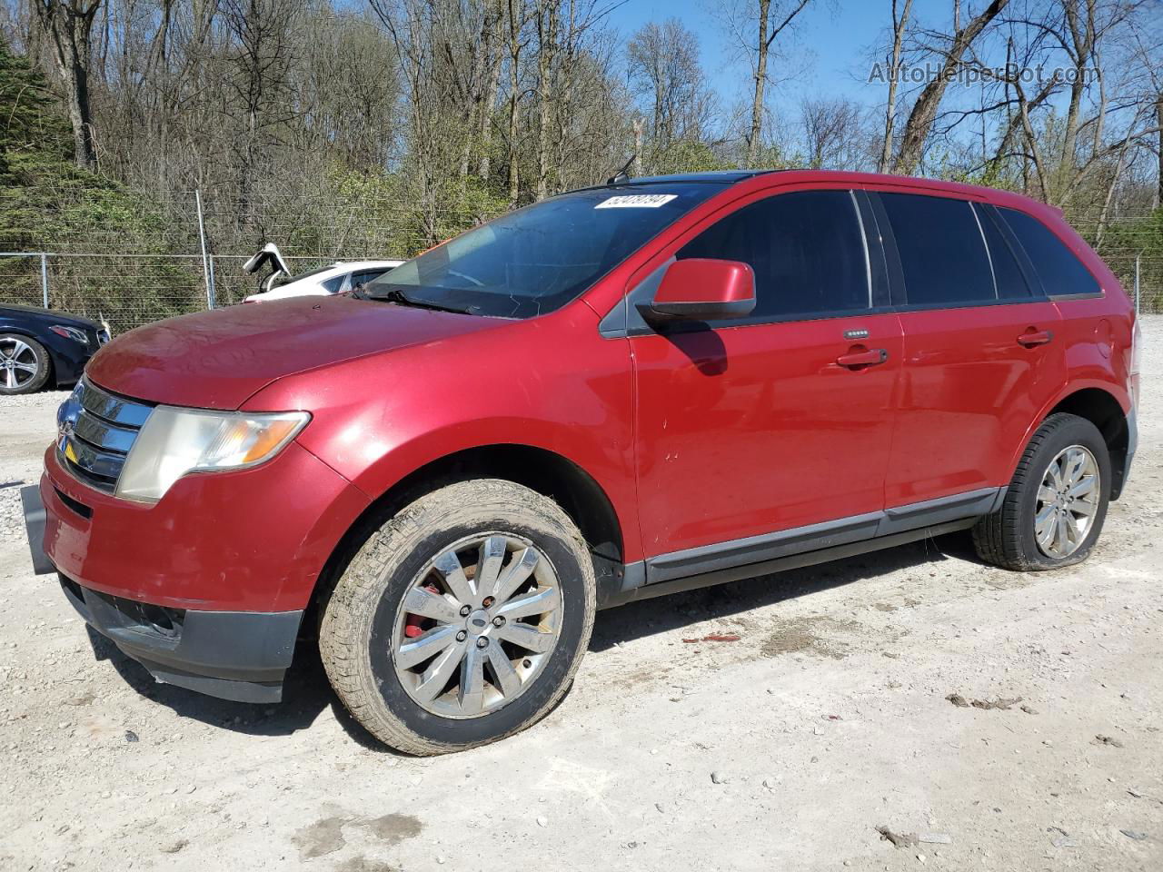 2010 Ford Edge Sel Темно-бордовый vin: 2FMDK3JC6ABA19993