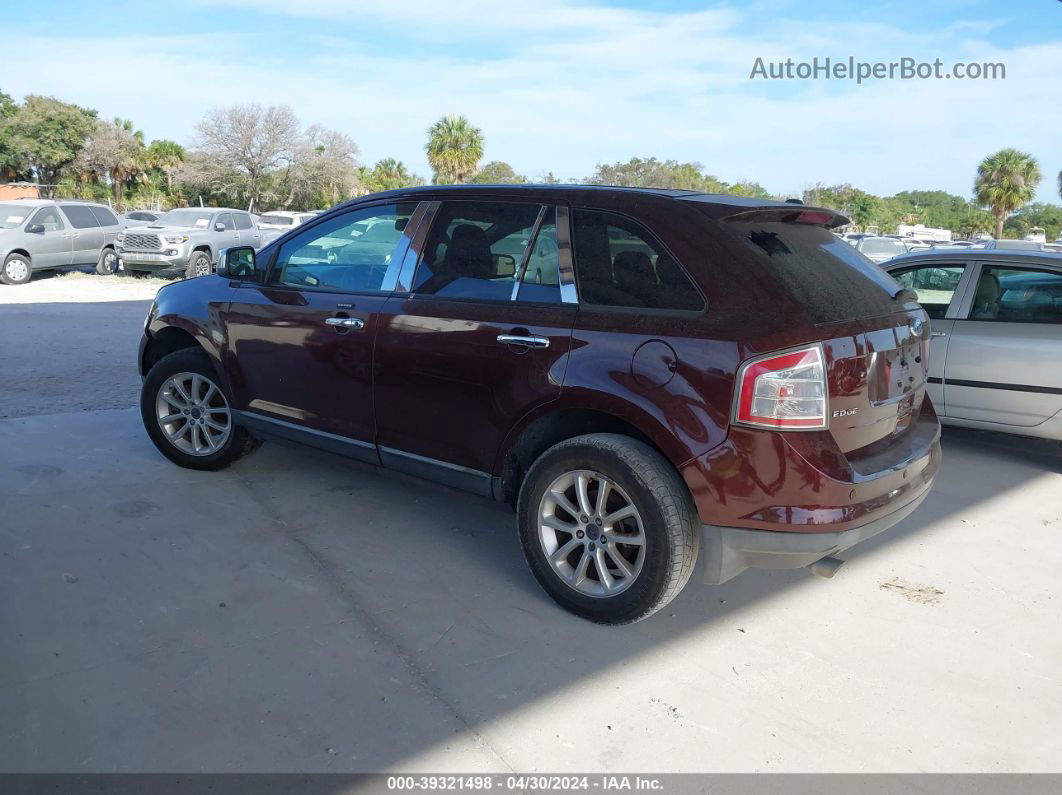 2010 Ford Edge Sel Burgundy vin: 2FMDK3JC6ABA36177