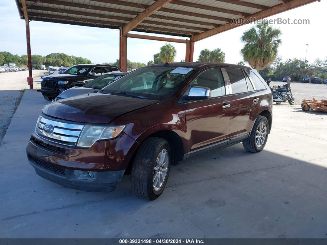 2010 Ford Edge Sel Burgundy vin: 2FMDK3JC6ABA36177