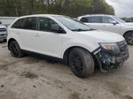 2010 Ford Edge Sel White vin: 2FMDK3JC6ABA44957