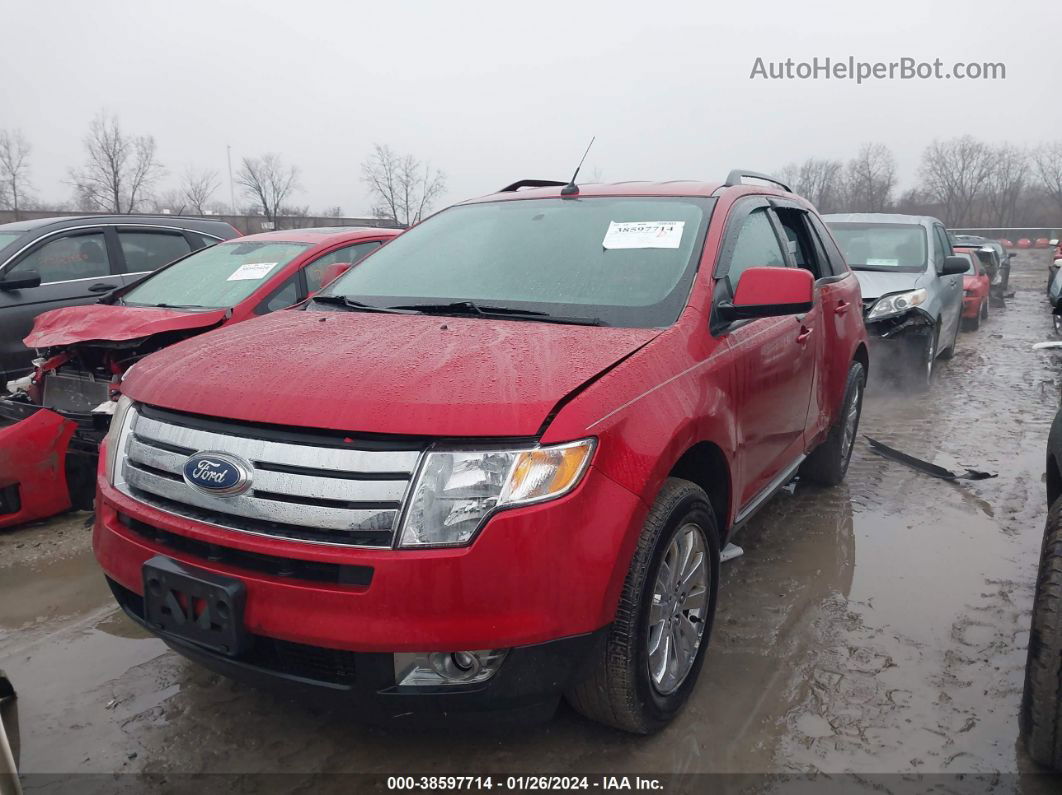 2010 Ford Edge Sel Red vin: 2FMDK3JC6ABB71207