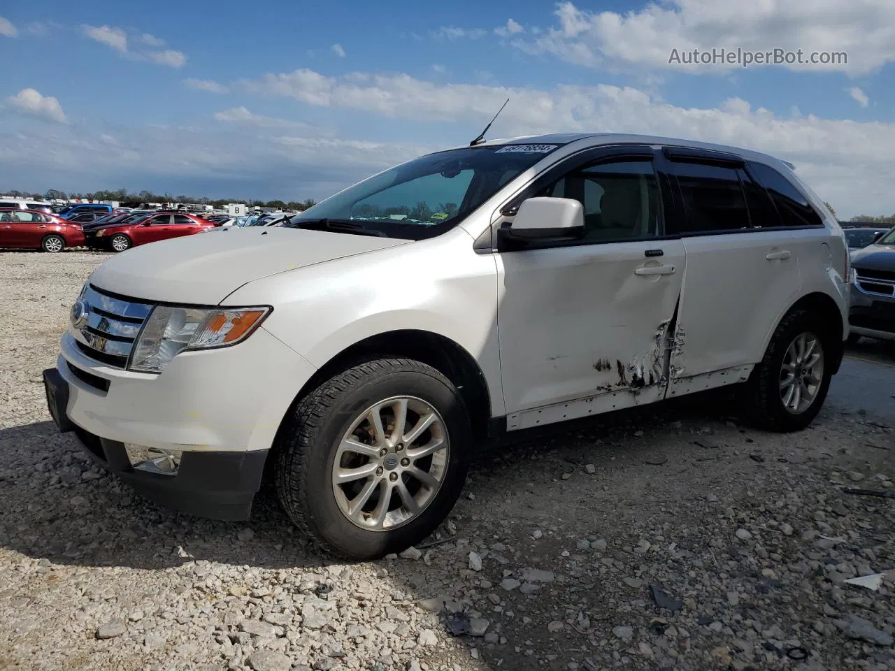 2010 Ford Edge Sel White vin: 2FMDK3JC6ABB71871