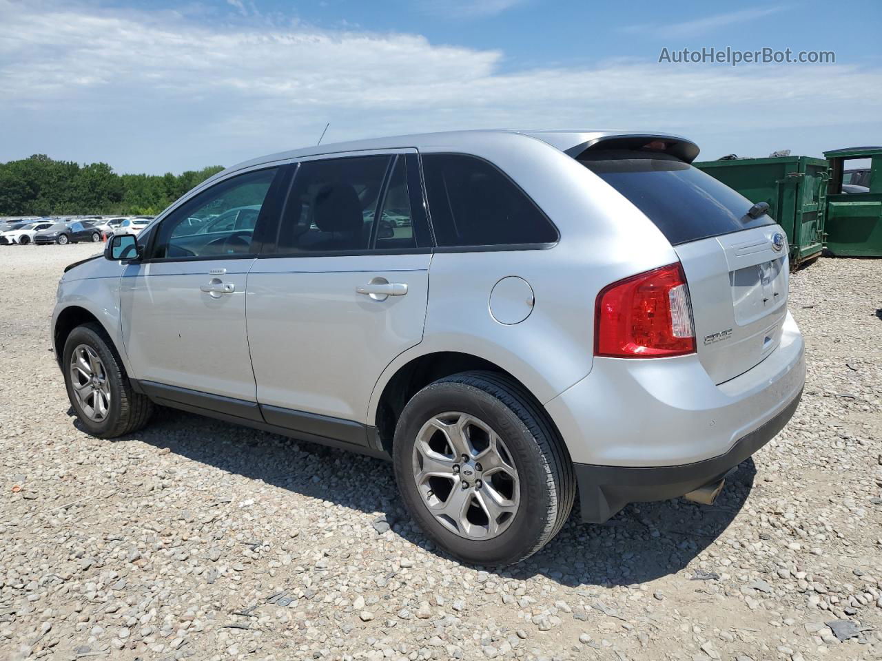 2014 Ford Edge Sel Silver vin: 2FMDK3JC6EBA08966