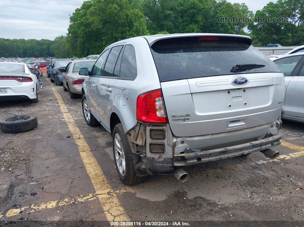 2014 Ford Edge Sel Silver vin: 2FMDK3JC6EBA93758