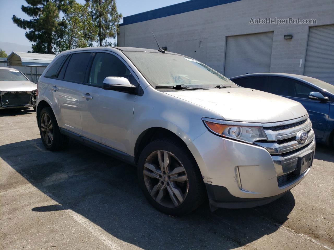 2014 Ford Edge Sel Silver vin: 2FMDK3JC6EBB47222