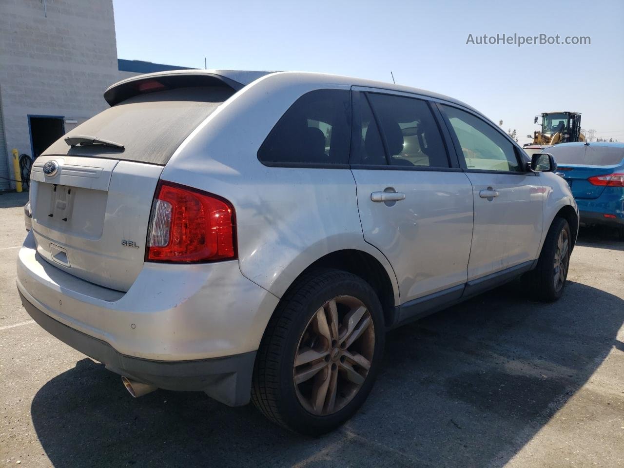 2014 Ford Edge Sel Silver vin: 2FMDK3JC6EBB47222