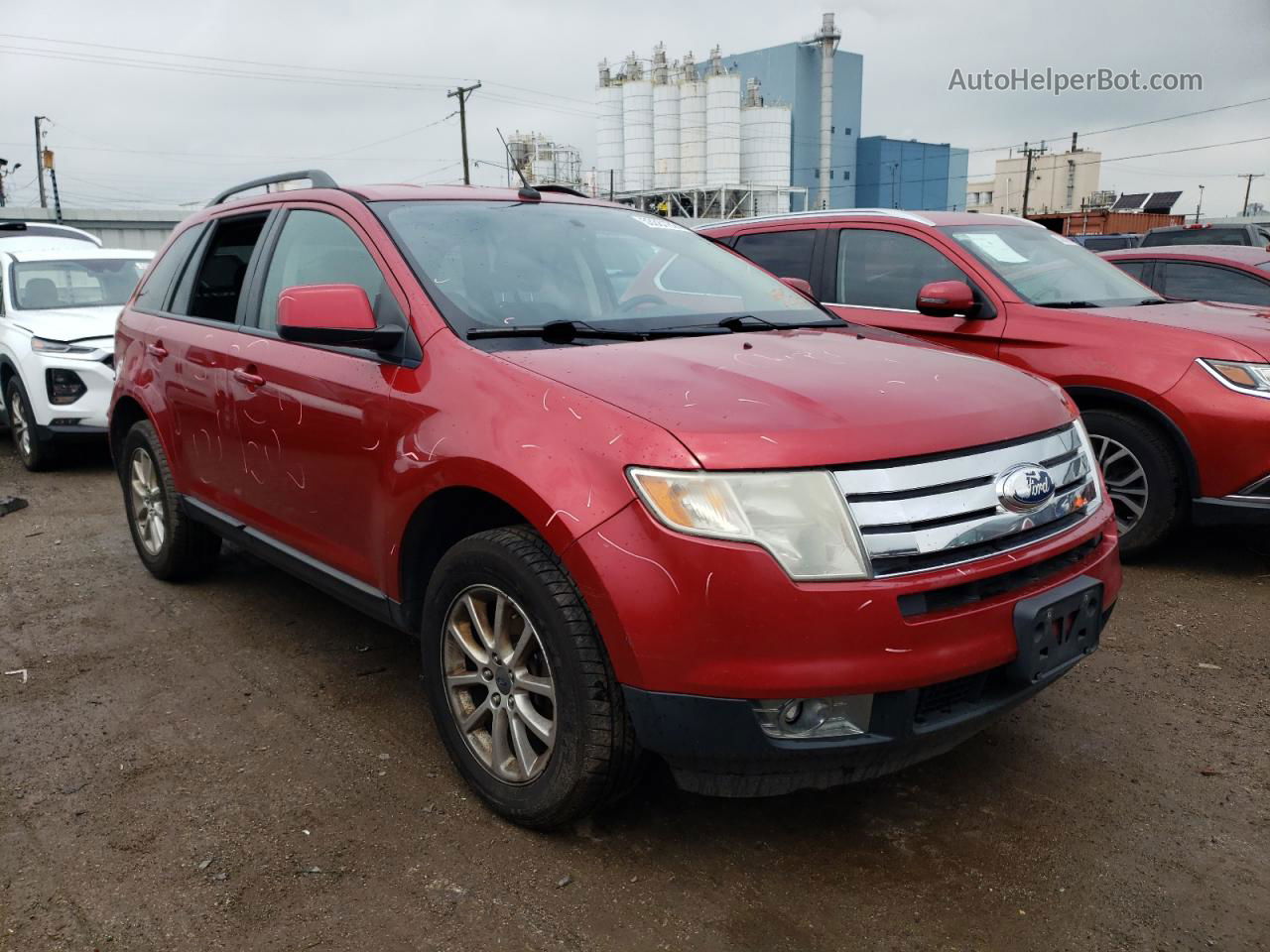 2010 Ford Edge Sel Red vin: 2FMDK3JC7ABA03737