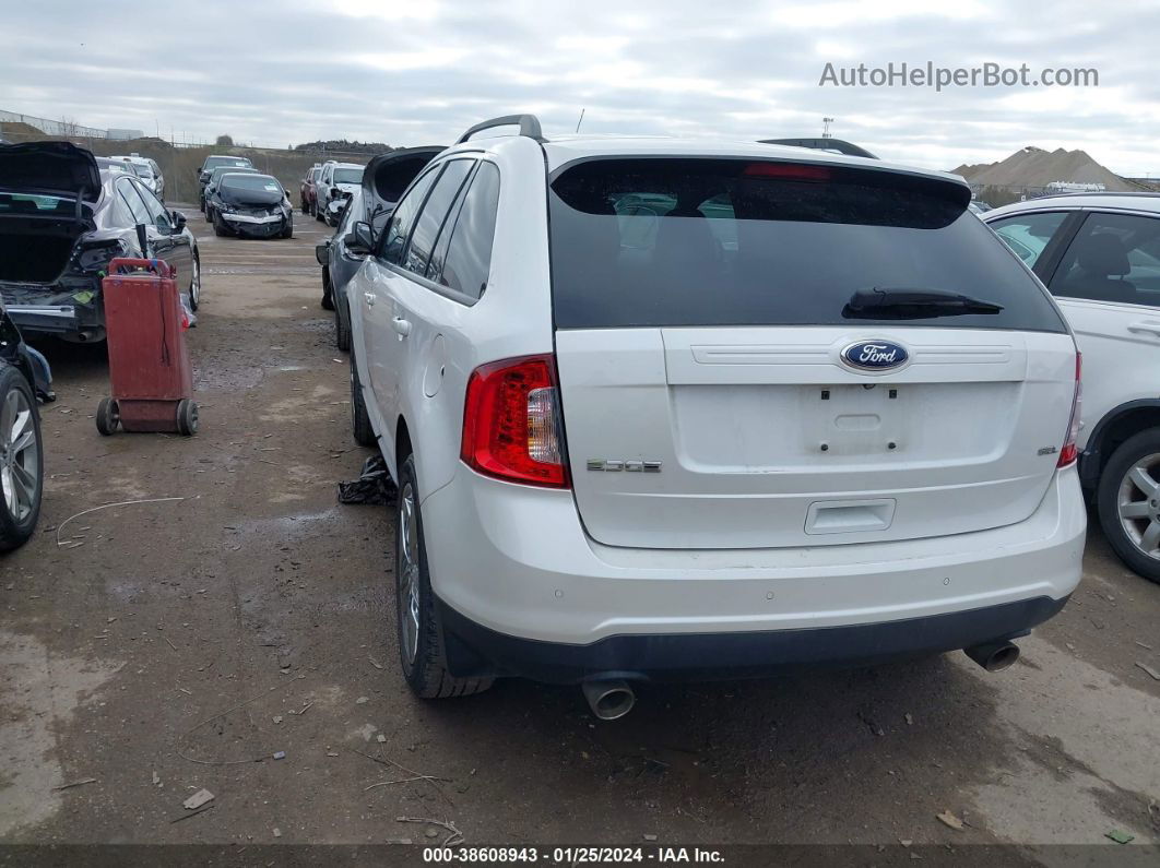 2014 Ford Edge Sel White vin: 2FMDK3JC7EBA41362