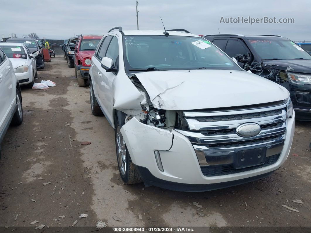 2014 Ford Edge Sel White vin: 2FMDK3JC7EBA41362