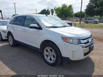 2014 Ford Edge Sel White vin: 2FMDK3JC7EBA82672