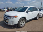 2014 Ford Edge Sel White vin: 2FMDK3JC7EBA82672