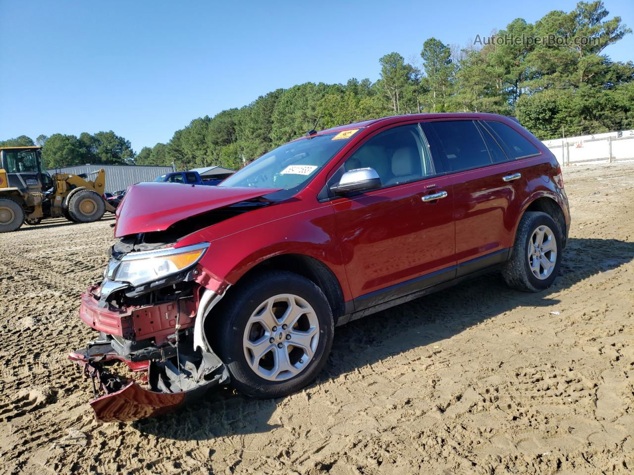 2014 Ford Edge Sel Красный vin: 2FMDK3JC7EBB84215