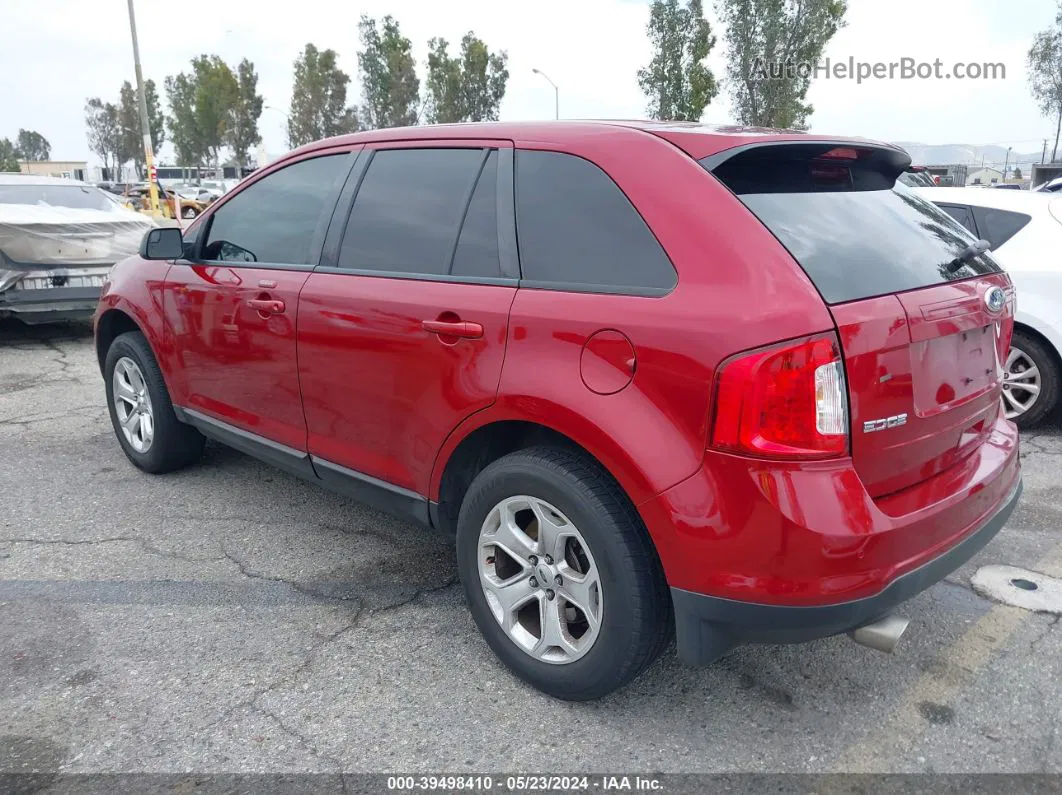 2014 Ford Edge Sel Red vin: 2FMDK3JC8EBB04632