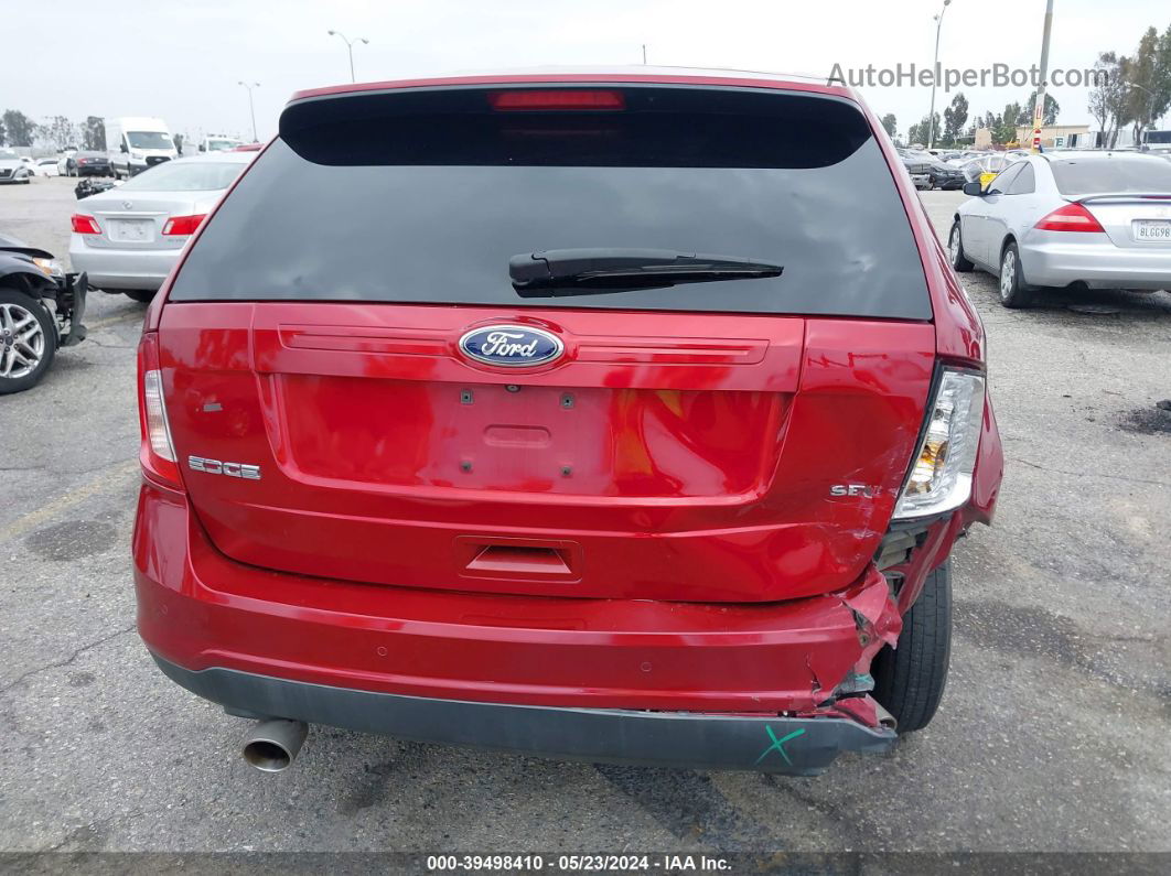 2014 Ford Edge Sel Red vin: 2FMDK3JC8EBB04632