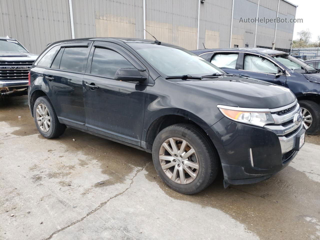 2014 Ford Edge Sel Black vin: 2FMDK3JC8EBB17588