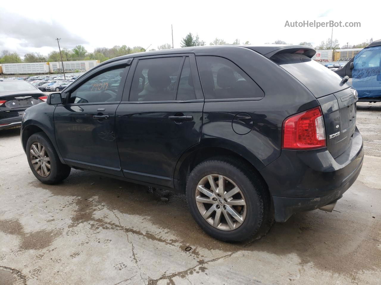 2014 Ford Edge Sel Черный vin: 2FMDK3JC8EBB17588