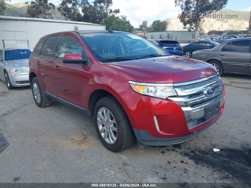 2014 Ford Edge Sel Red vin: 2FMDK3JC8EBB65611