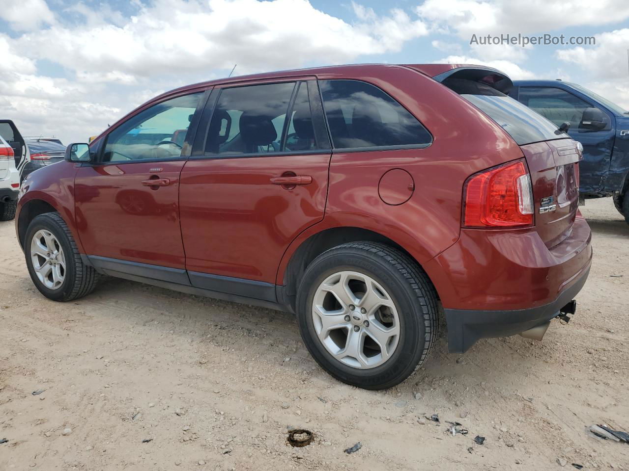 2014 Ford Edge Sel Orange vin: 2FMDK3JC8EBB67004