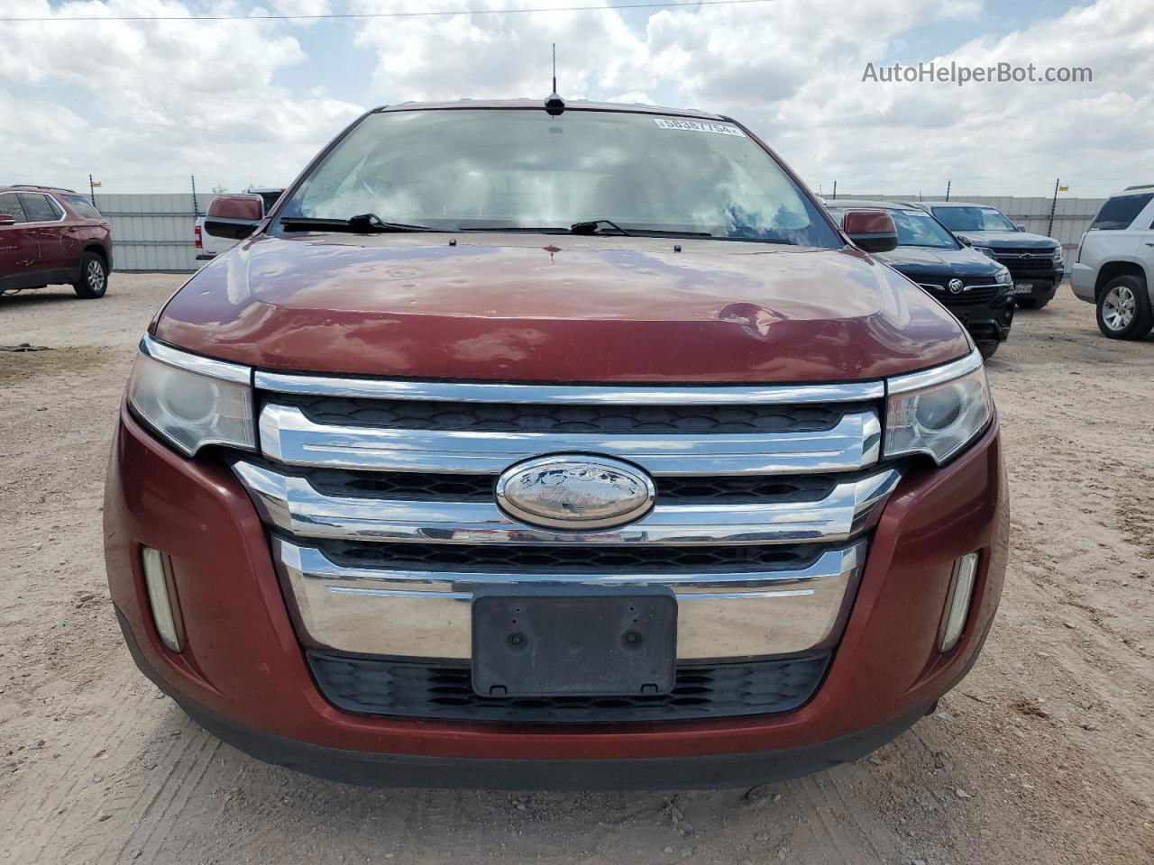 2014 Ford Edge Sel Orange vin: 2FMDK3JC8EBB67004