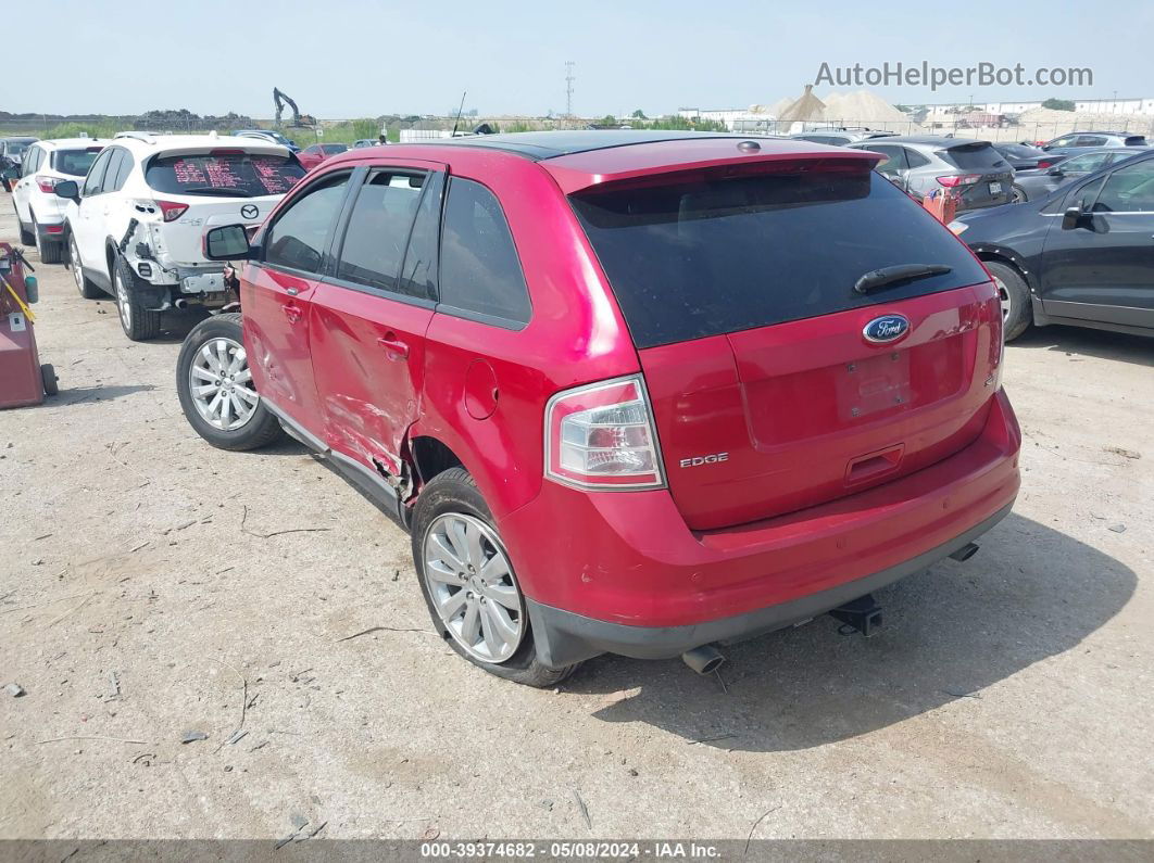 2010 Ford Edge Sel Red vin: 2FMDK3JC9ABA13489