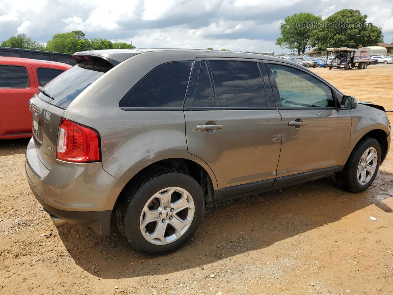 2014 Ford Edge Sel Gray vin: 2FMDK3JC9EBA04667