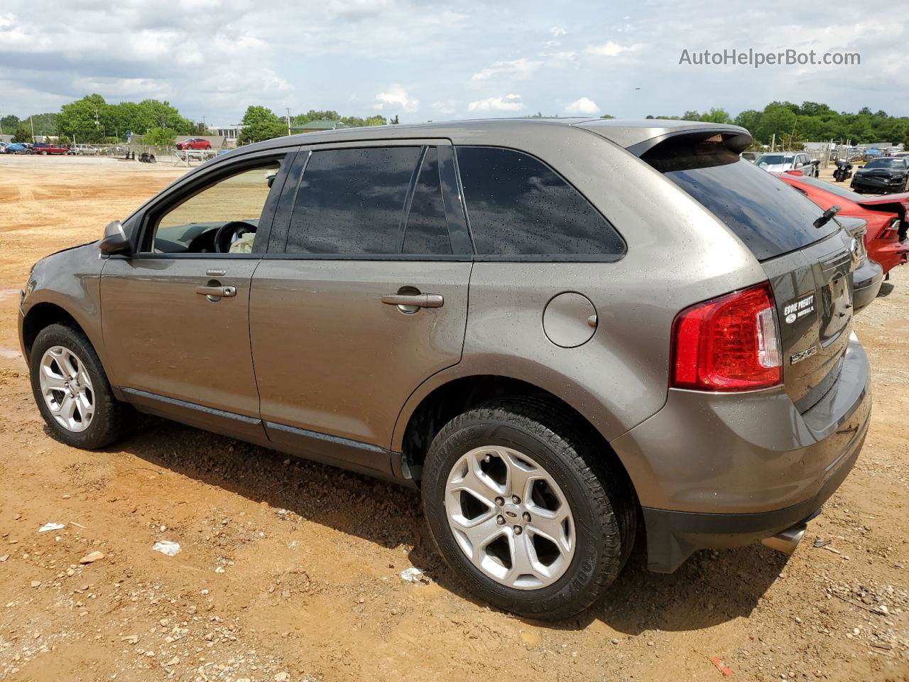 2014 Ford Edge Sel Gray vin: 2FMDK3JC9EBA04667