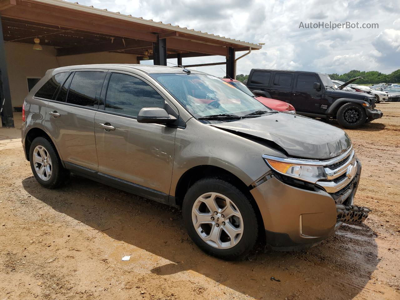 2014 Ford Edge Sel Gray vin: 2FMDK3JC9EBA04667