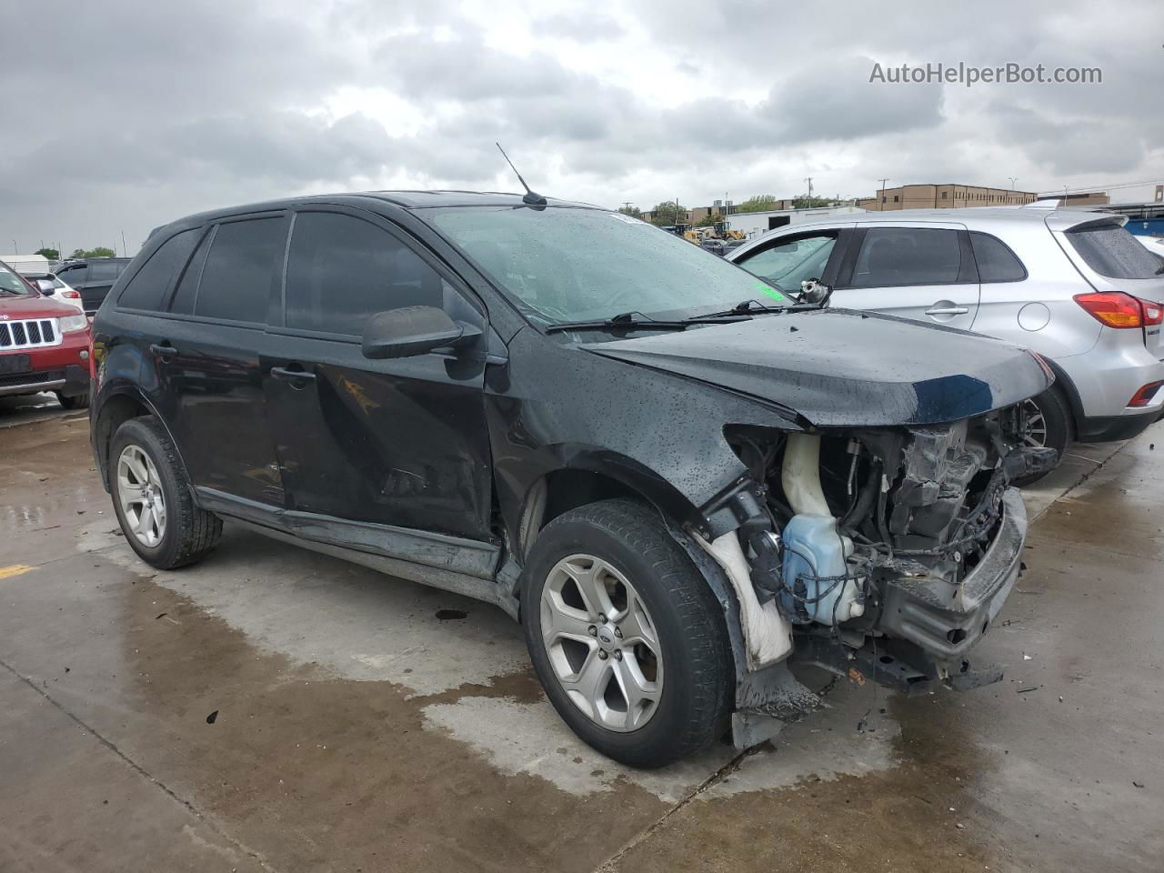 2014 Ford Edge Sel Black vin: 2FMDK3JC9EBA34767