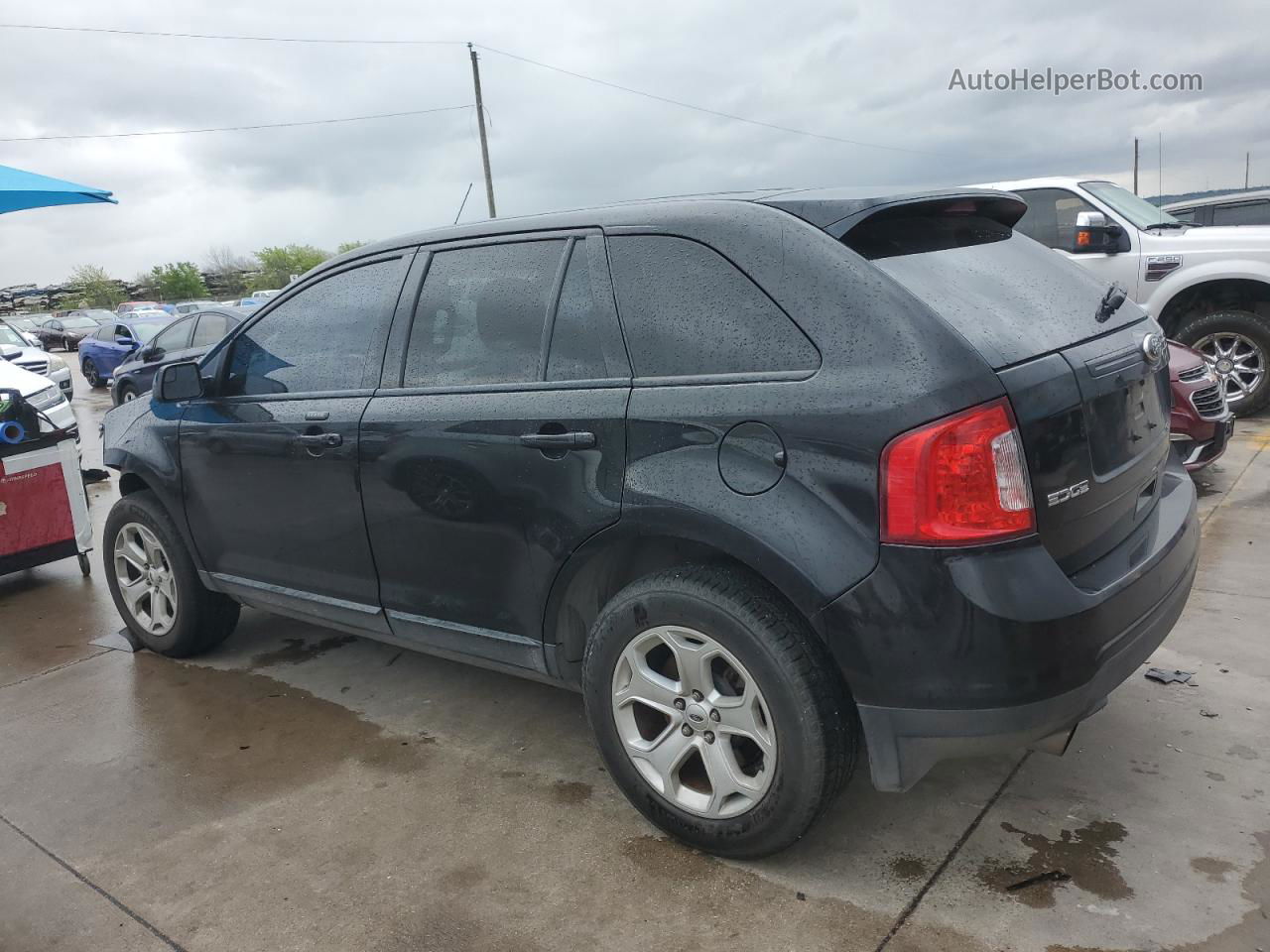 2014 Ford Edge Sel Черный vin: 2FMDK3JC9EBA34767