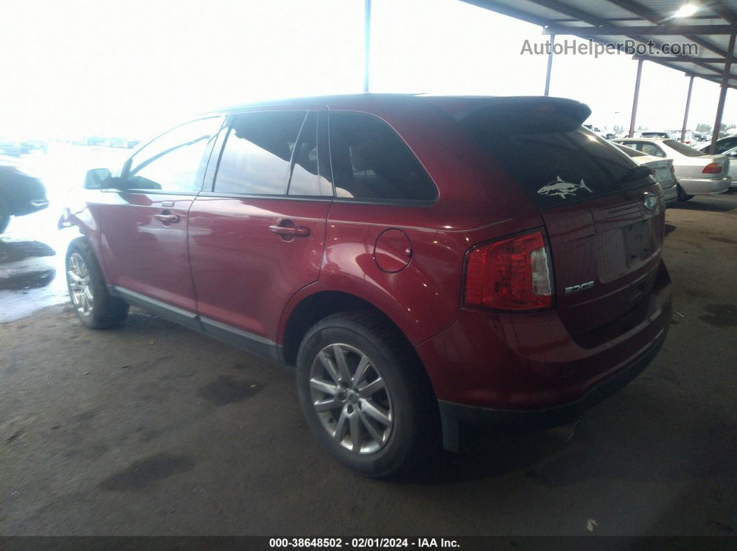 2014 Ford Edge Sel Красный vin: 2FMDK3JC9EBA62407