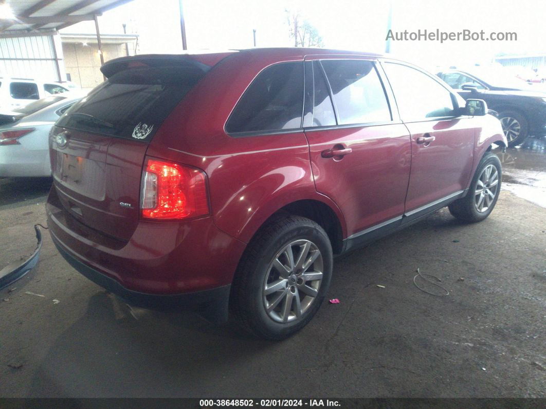 2014 Ford Edge Sel Красный vin: 2FMDK3JC9EBA62407