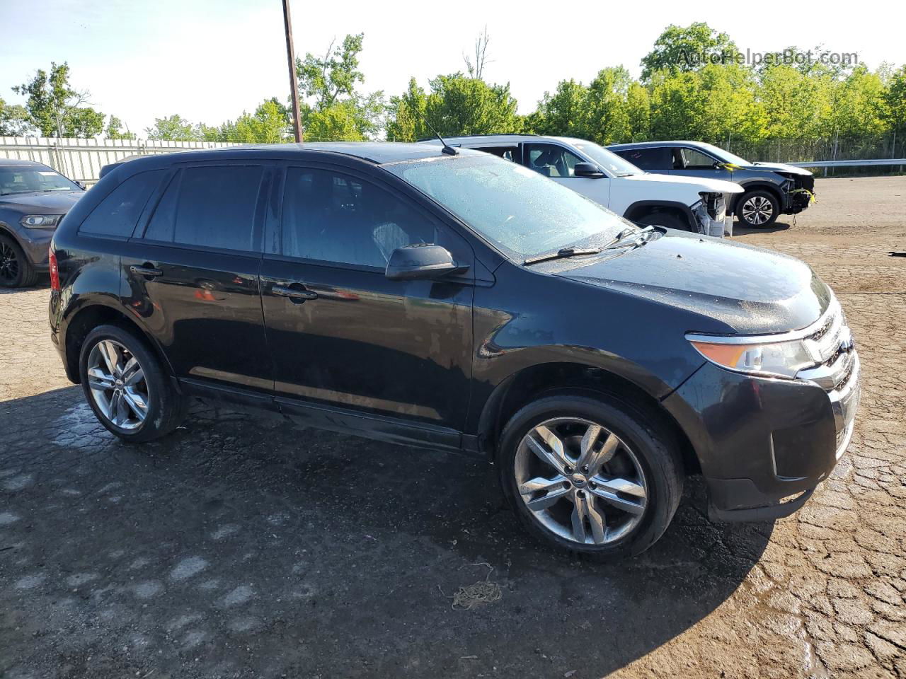 2014 Ford Edge Sel Black vin: 2FMDK3JC9EBA76369