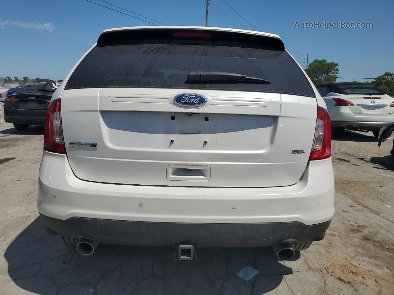 2014 Ford Edge Sel Белый vin: 2FMDK3JC9EBB60546