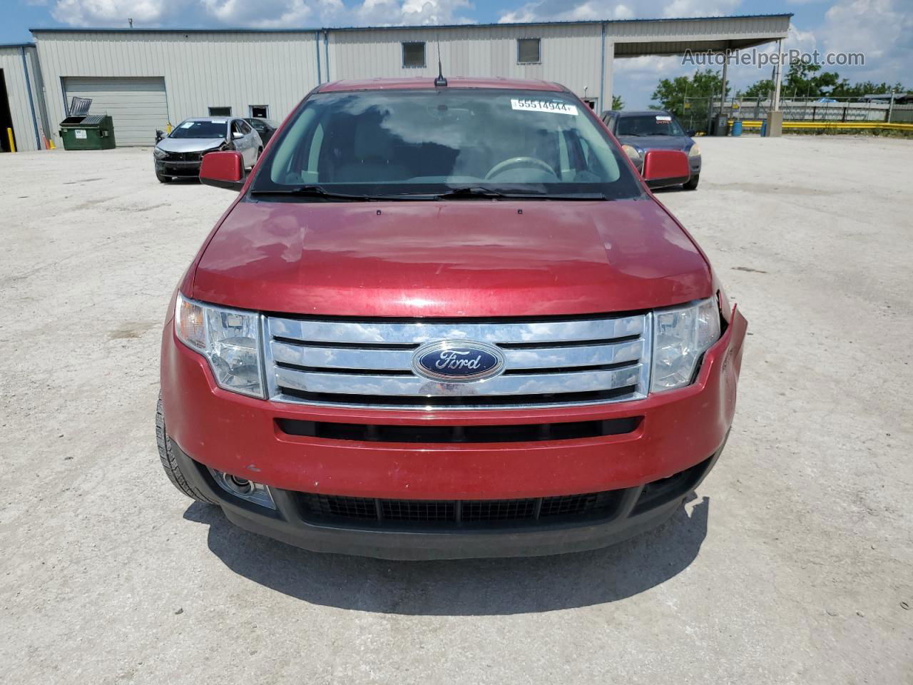 2010 Ford Edge Sel Red vin: 2FMDK3JCXABA00816