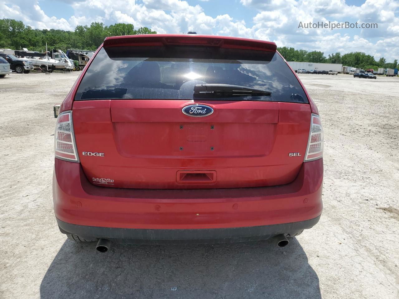 2010 Ford Edge Sel Red vin: 2FMDK3JCXABA00816