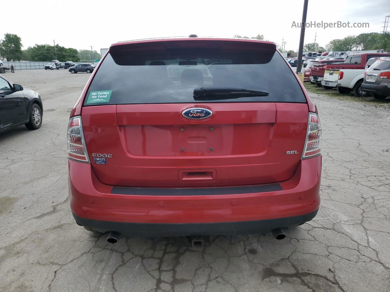 2010 Ford Edge Sel Красный vin: 2FMDK3JCXABA40930