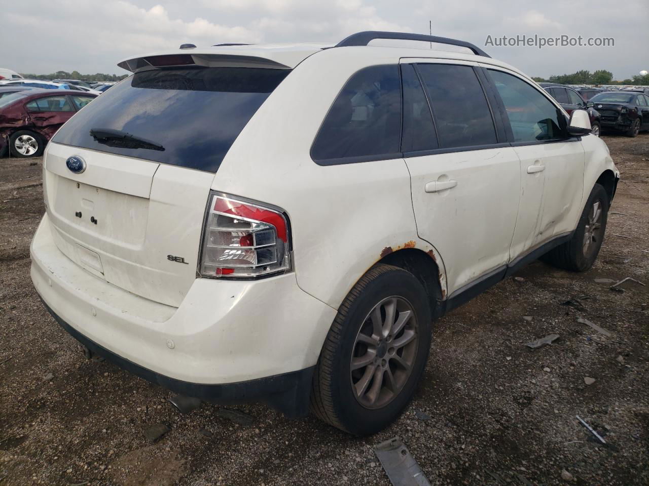 2010 Ford Edge Sel White vin: 2FMDK3JCXABB12273