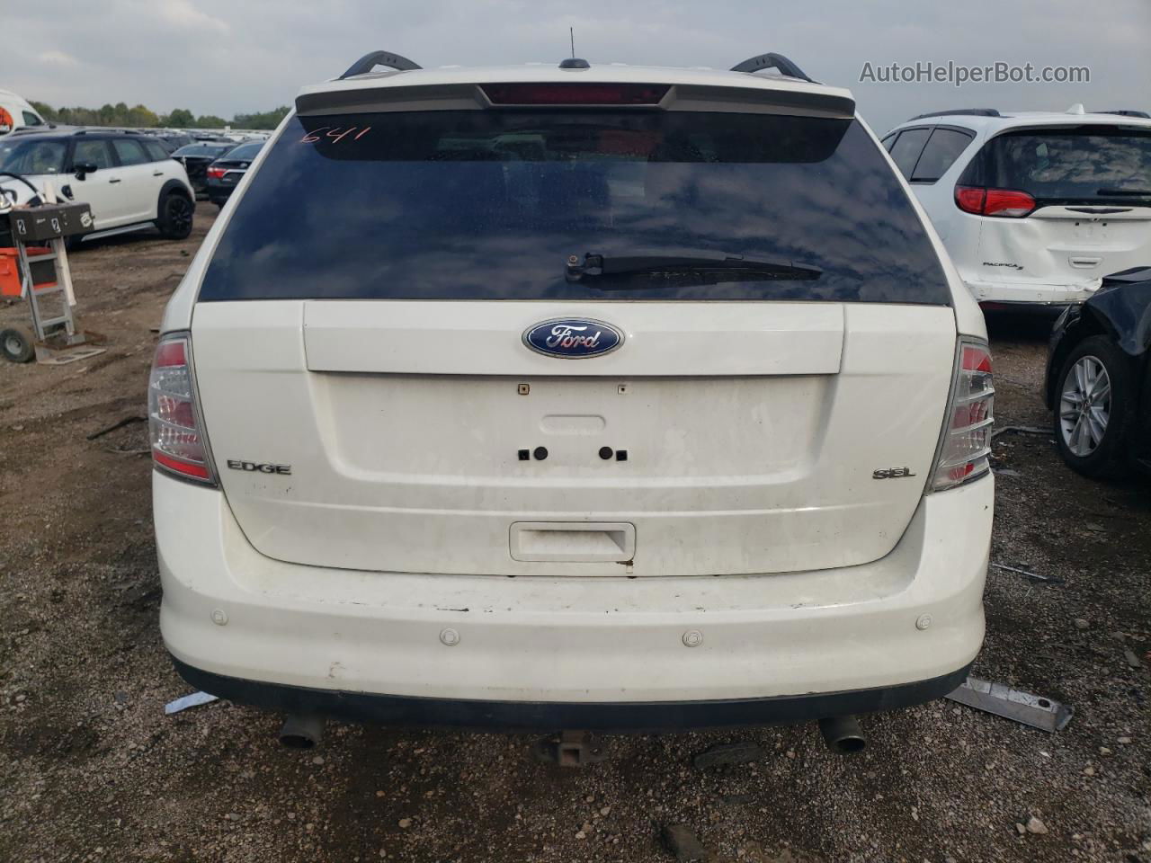 2010 Ford Edge Sel White vin: 2FMDK3JCXABB12273